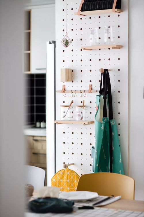 Panda Custom Cabinets - Custom Pegboard Back Panel