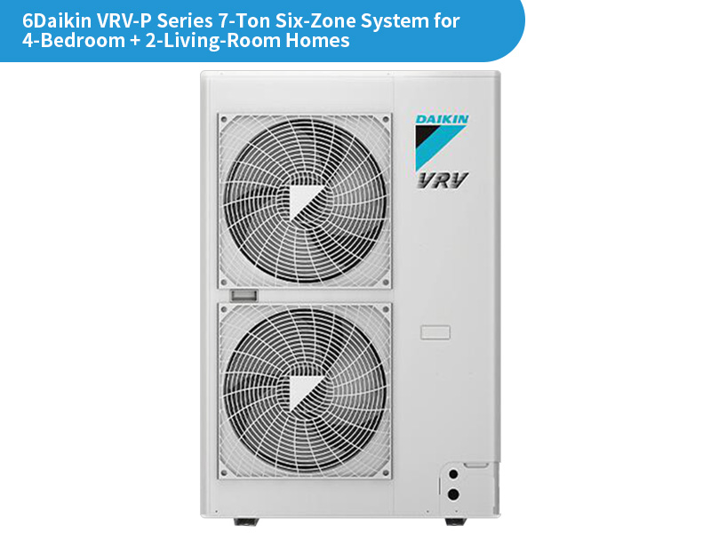 Daikin VRV‑P Series 7‑Ton Six‑Zone System for 4‑Bedroom + 2‑Living‑Room Homes 2