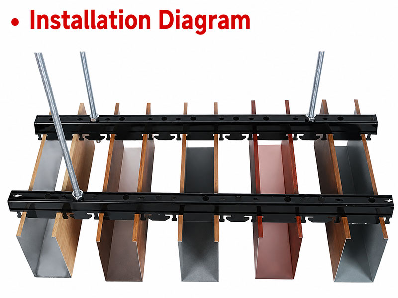 Kangbeier - Aluminum Baffle Ceiling - Laminated Aluminum Baffle Ceiling 4