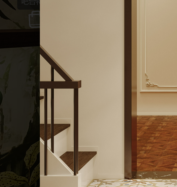 Painting Works - Stair Tread Side Painting Service