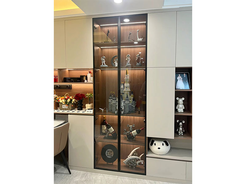Molan Whole-Home Custom - Custom Black / Grey Glass Door 2