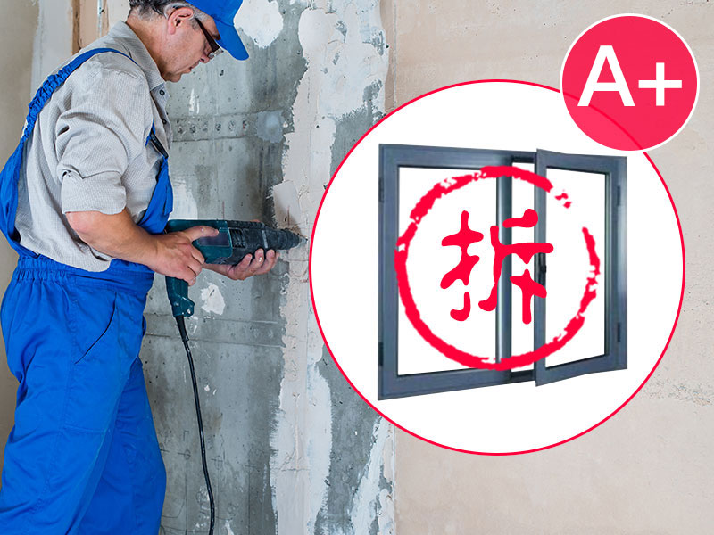 Prep - Demolition Works - Panda A-Level Window Removal (up to 2 leaves per set)