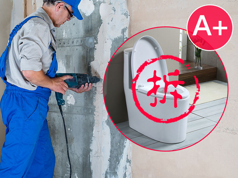 Prep - Demolition Works - Panda A-Level Toilet / Urinal Removal