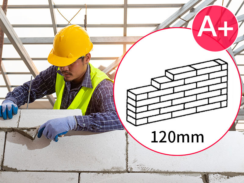 Prep - Masonry Works - Panda A-Level New 120 Wall (Lightweight Brick)
