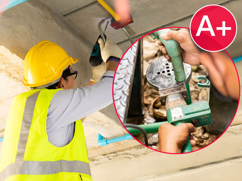 Hard-Finish - Concealed Works - Panda A-Level Pipe Installation - Lesso Pipe / Insulation Sleeve / Sound Insulation