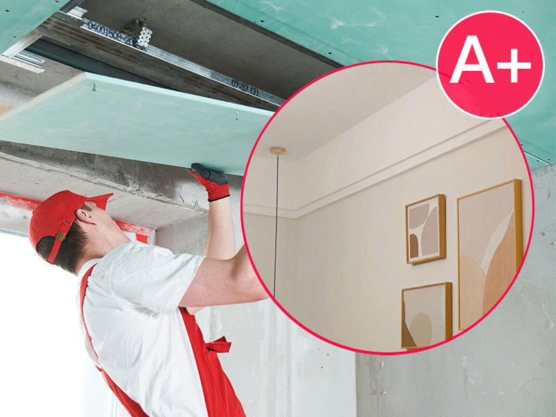 Hard-Finish - Ceiling Works - Panda A-Level Gypsum Double-Line Ceiling
