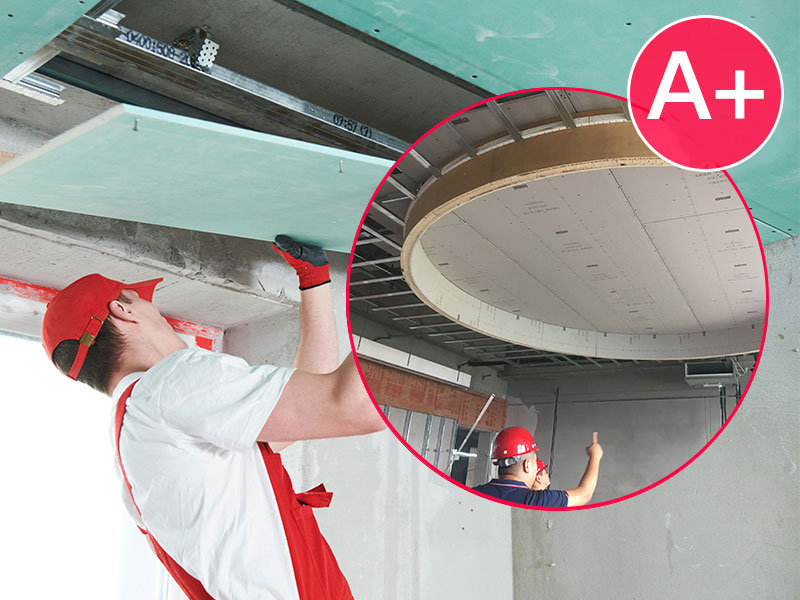 Hard-Finish - Ceiling Works - Panda A-Level Gypsum Curved Ceiling (Standard Arc)