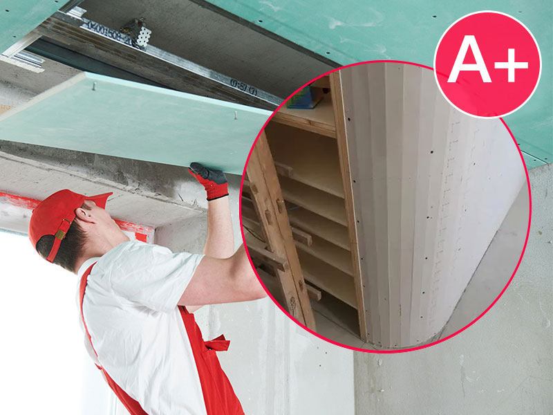 Hard-Finish - Carpentry Works - Panda A-Level Wall Curved Feature Base