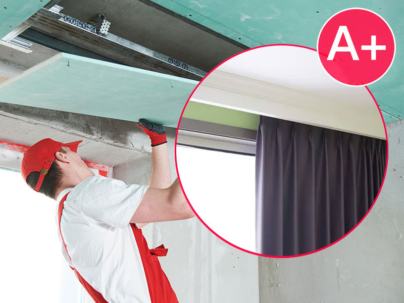 Hard-Finish - Carpentry Works - Panda A-Level Standard Curtain Box Custom