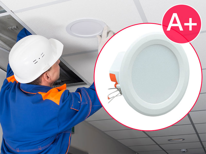 Hard-Finish - Installation Works - Panda A-Level Downlight Installation