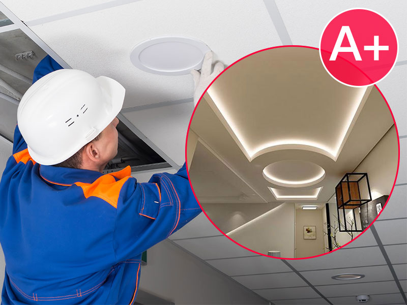 Hard-Finish - Installation Works - Panda A-Level Profile Light Installation