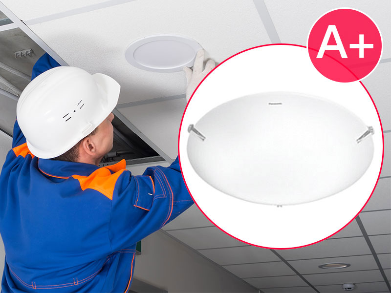 Hard-Finish - Installation Works - Panda A-Level Ceiling Light Installation