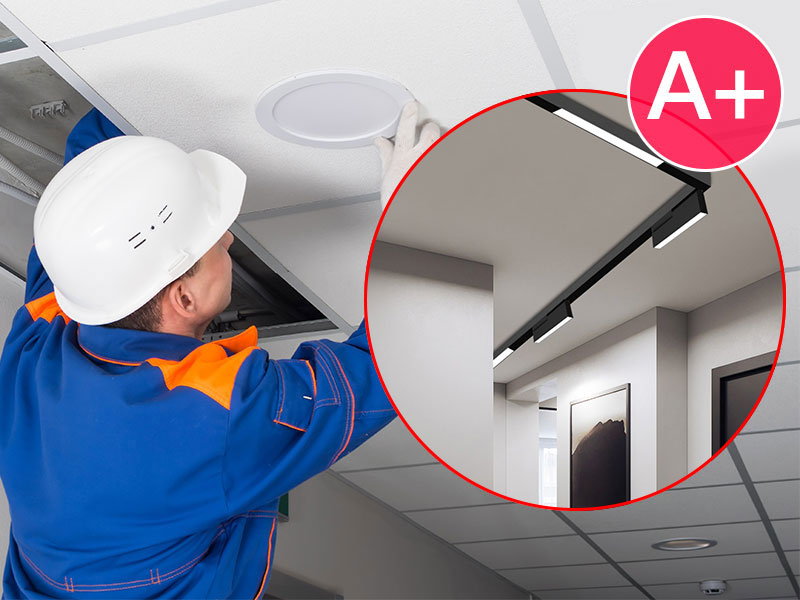 Hard-Finish - Installation Works - Panda A-Level Recessed Magnetic Track Light Installation