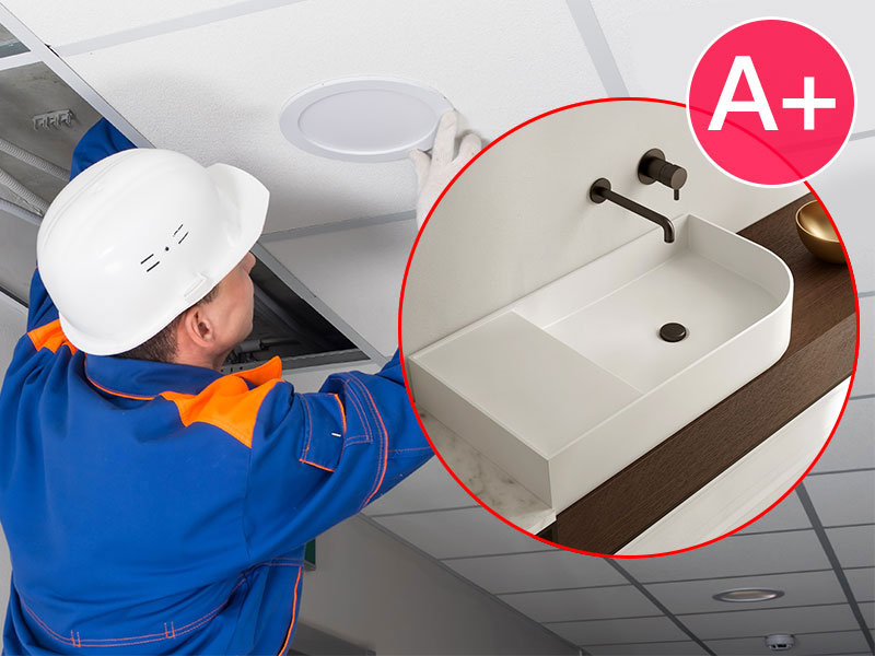 Hard-Finish - Installation Works - Panda A-Level Basin Installation