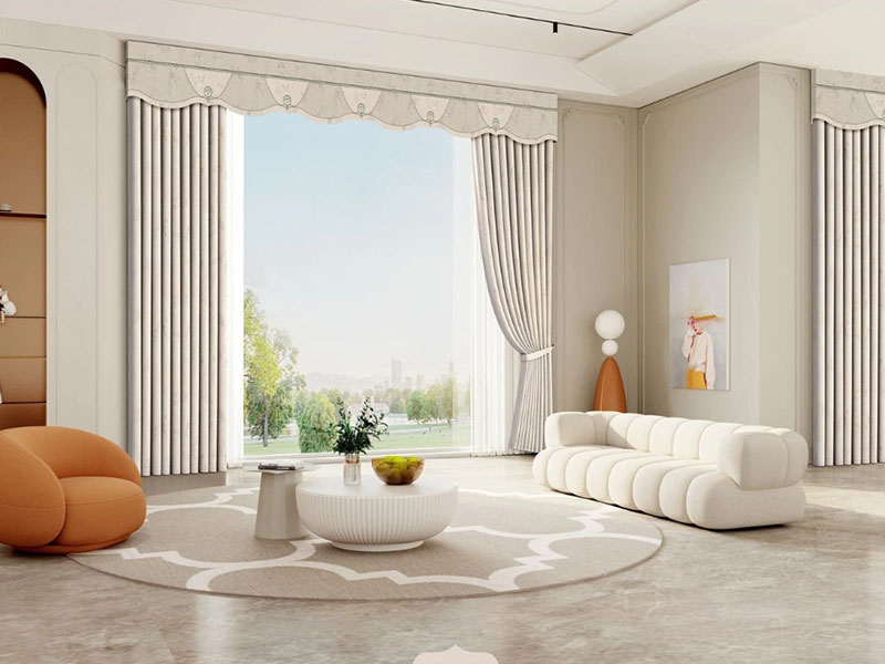 Green Orange Soft Furnishings - Curtain BG24 Oriental Mood - Oriental Ink New-Chinese Chenille Yarn-Dyed Gold-Fleck 4