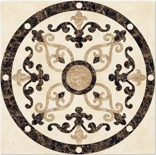 Panlong Stone - Natural Marble Round Medallion - Floor Medallion