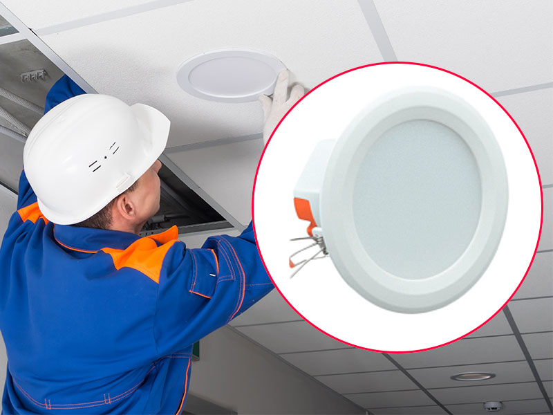 Hard-Finish Finishing - Light Fixture Cutout