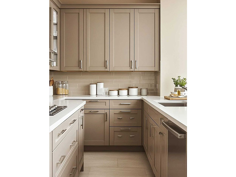 Molan Custom Cabinets - Thermofoil Door Custom Soft-Touch Film Cabinets 3