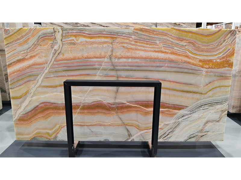 Panlong Stone - Natural Marble Four-Season Pink / Yellow Jade Stone 2