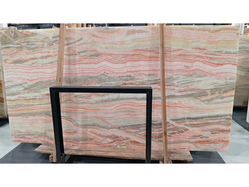 Panlong Stone - Natural Marble Four-Season Pink / Yellow Jade Stone 3