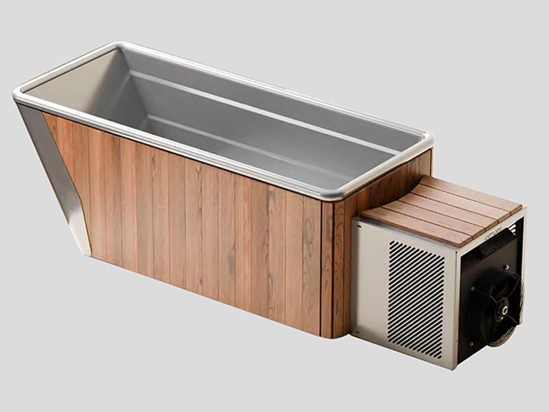 Single-Slope Stainless Steel Bathtub