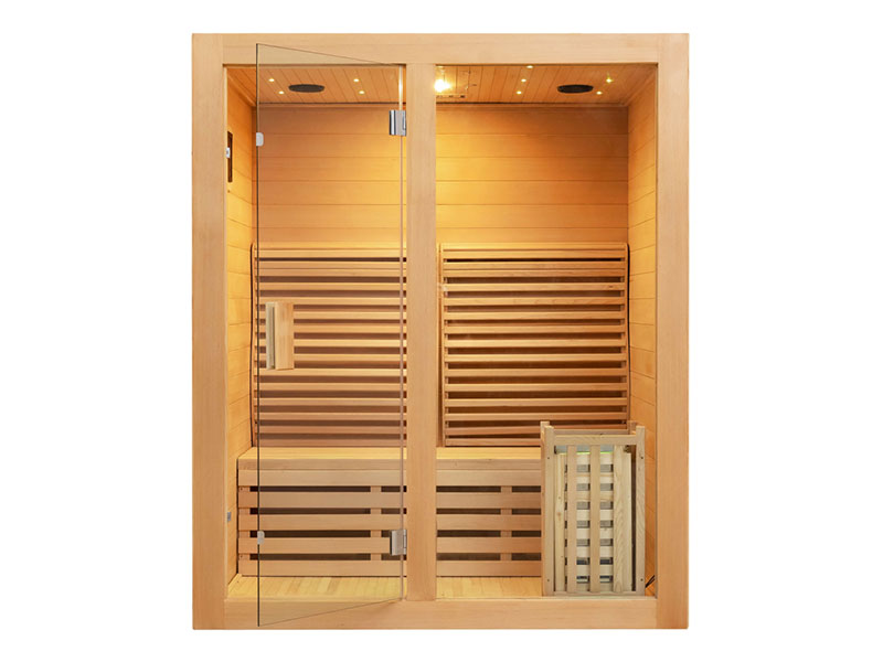 SMARTMAK 2-3 Person Indoor Sauna - Hemlock / Red Cedar Dry Sauna Room
