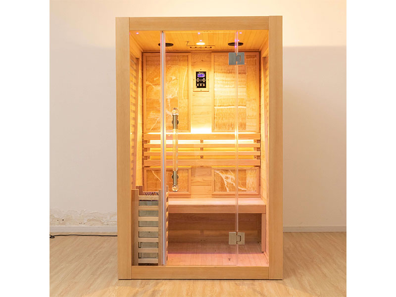 New 2-Person Traditional Sauna - Solid Wood Indoor