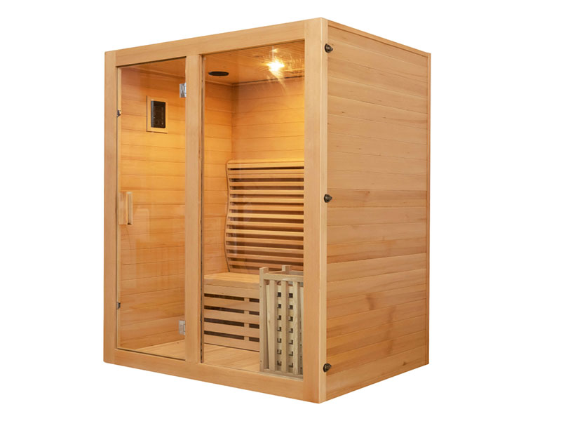 SMARTMAK 2-3 Person Indoor Sauna - Hemlock / Red Cedar Dry Sauna Room 2