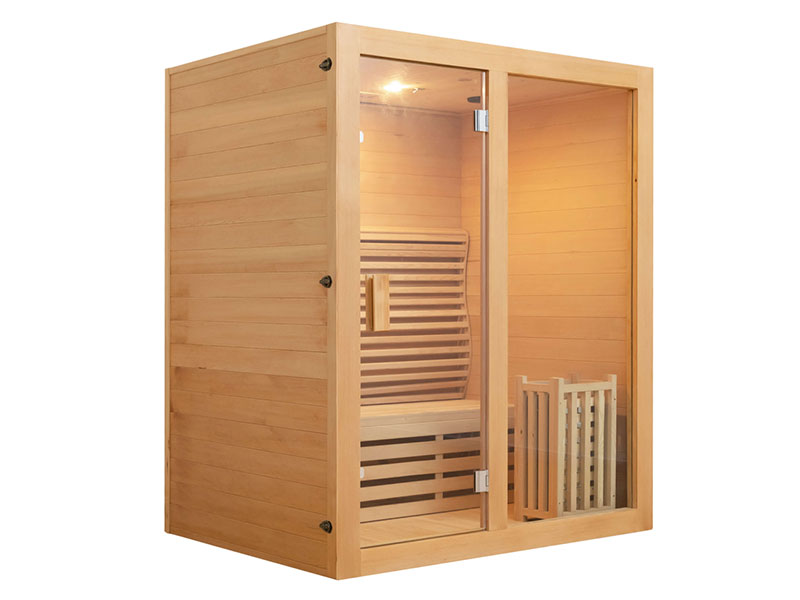 SMARTMAK 2-3 Person Indoor Sauna - Hemlock / Red Cedar Dry Sauna Room 3