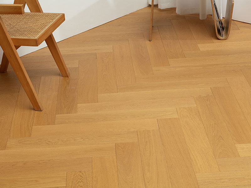 MEZOO Flooring - 25 Series Russian All-Birch - Oak Natural Herringbone MZ2531 3