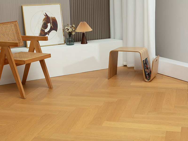 MEZOO Flooring - 25 Series Russian All-Birch - Oak Natural Herringbone MZ2531