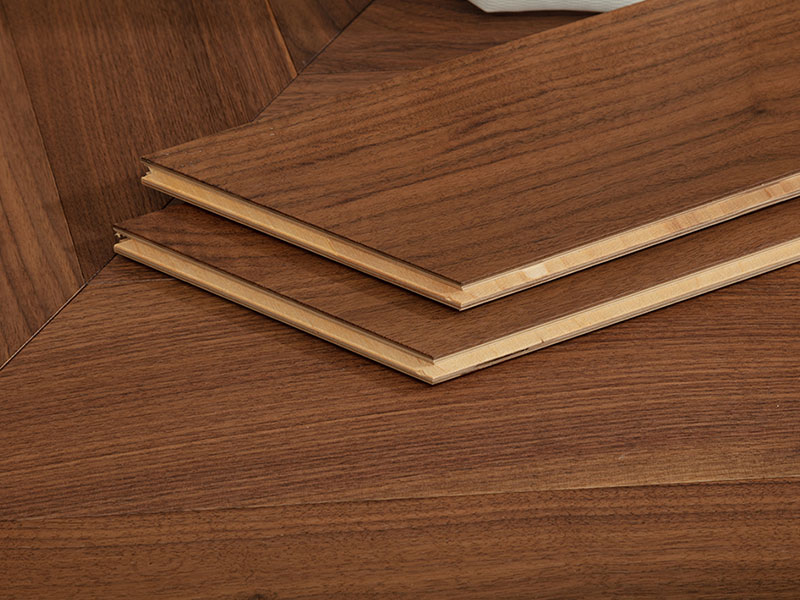 MEZOO Flooring - 25 Series Russian All-Birch - Black Walnut Chevron (Light) MZ2567 4