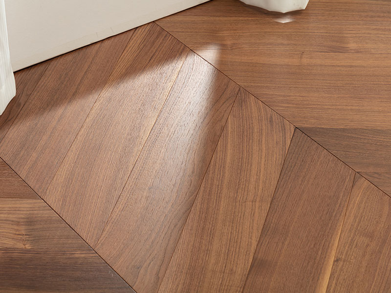 MEZOO Flooring - 25 Series Russian All-Birch - Black Walnut Chevron (Light) MZ2567 2