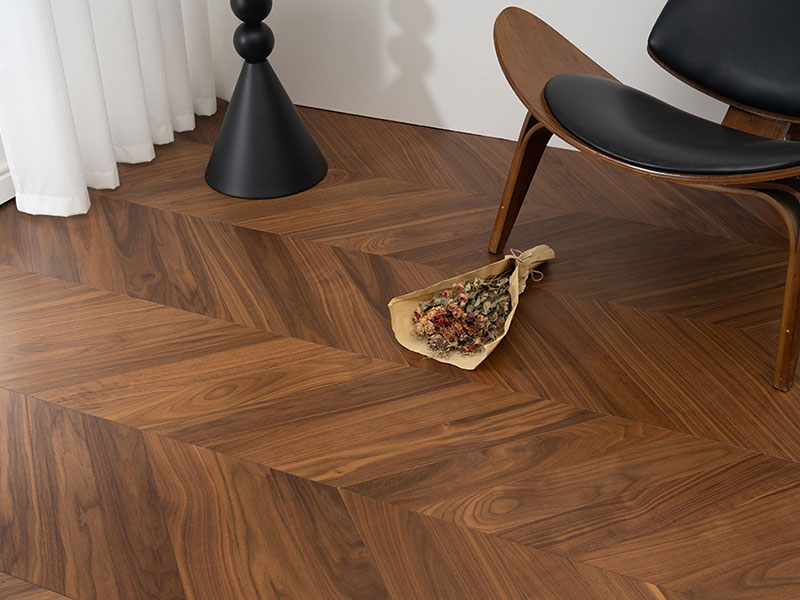 MEZOO Flooring - 26 Series Russian All-Birch - Black Walnut (Natural) Herringbone / Chevron MZ2651/2652 5