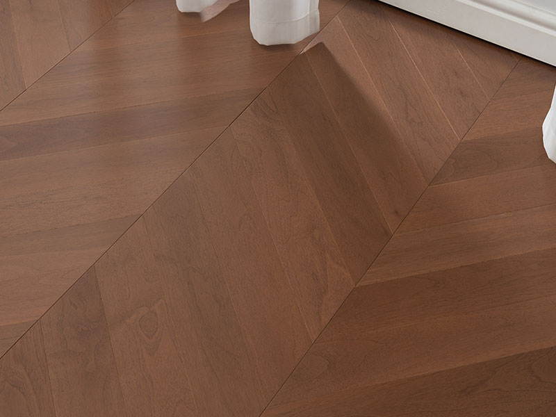 MEZOO Flooring - 26 Series Russian All-Birch - Black Walnut (Coffee) Herringbone / Chevron MZ2655/2656 7