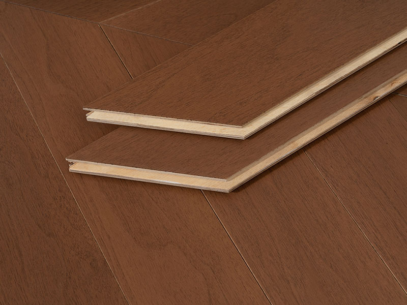MEZOO Flooring - 26 Series Russian All-Birch - Black Walnut (Coffee) Herringbone / Chevron MZ2655/2656 8