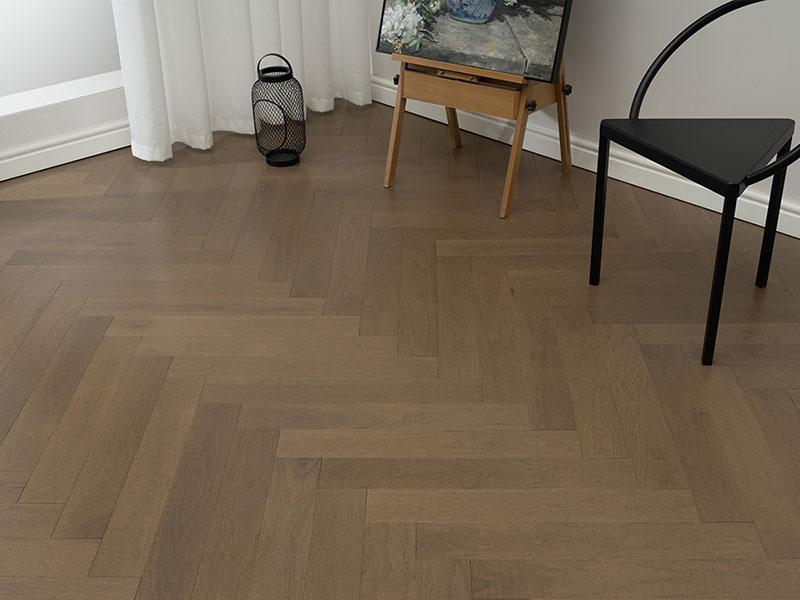 MEZOO Flooring - 26 Series Russian All-Birch - Black Walnut (Light) Herringbone / Chevron MZ2653/2654