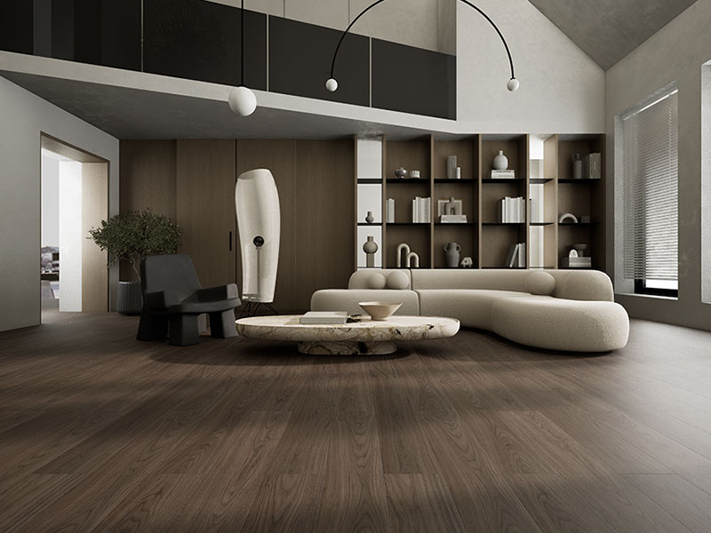 MEZOO Flooring - 55 Series Russian All-Birch - Black Walnut KY5561