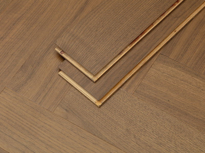MEZOO Flooring - 99 Series Herringbone Russian All-Birch - Black Walnut KY9931 4