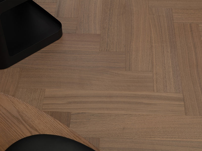 MEZOO Flooring - 99 Series Herringbone Russian All-Birch - Black Walnut KY9932 2