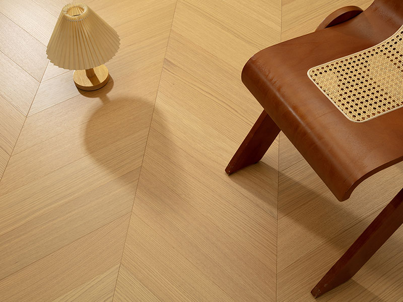 MEZOO Flooring - 99 Series Chevron Russian All-Birch - Straight-Grain Oak KY9954