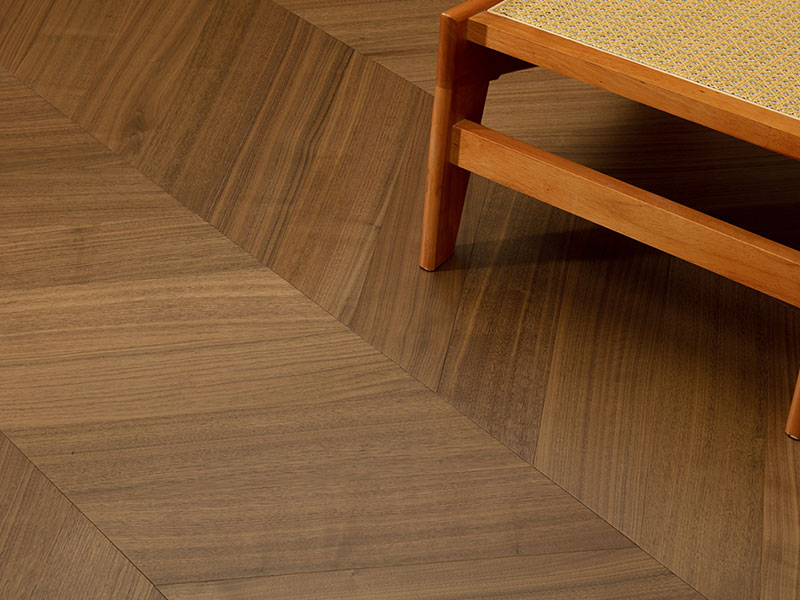 MEZOO Flooring - 99 Series Chevron Russian All-Birch - Black Walnut KY9971 2