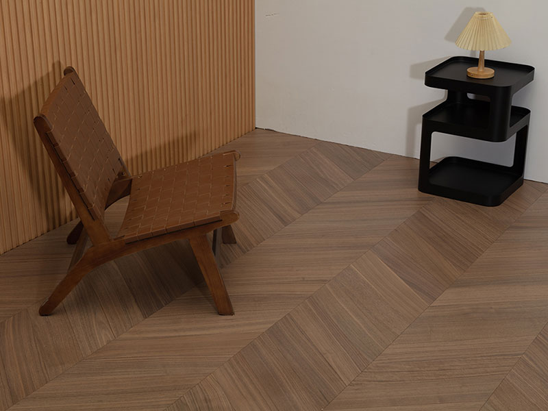 MEZOO Flooring - 99 Series Chevron Russian All-Birch - Black Walnut KY9972