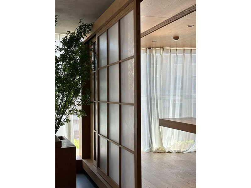 Muchenyipin - Custom Wood Sliding Door - DuPont-Paper / Natural-Paper Door 2