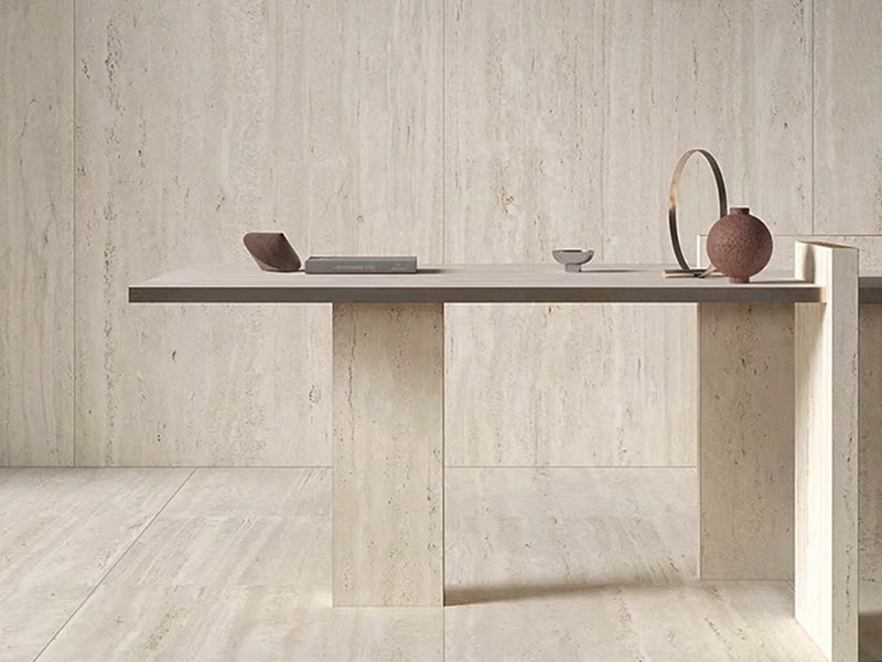 Zhiwu Tile - Beige Travertine Tile - Living / Hotel Lobby / Bathroom Wall Tile - Full-Body 700x1500