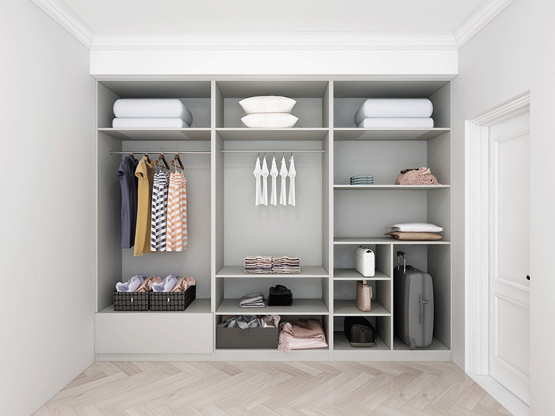 Molan Custom Cabinets [Whole-Home Package] - Single Bedroom - Master Wardrobe
