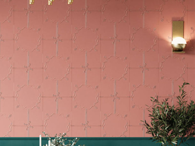 KITO Tile - Art Square Patterned Tile - Solid-Color Lucky-Flower Series 2