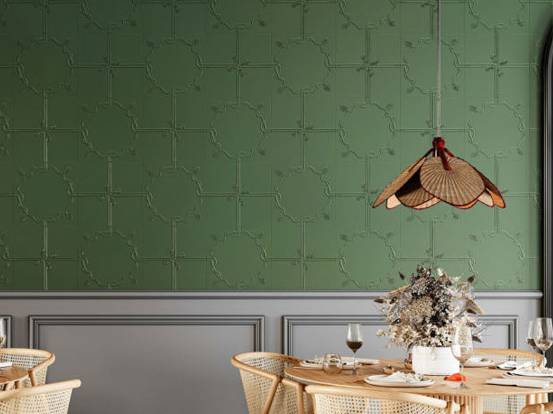 KITO Tile - Art Square Patterned Tile - Solid-Color Lucky-Flower Series