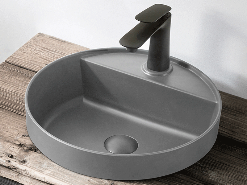 Ins-Style Countertop Basin [Meibainian] Minimalist Round Art Countertop Basin - Multi-Color Single Basin 4