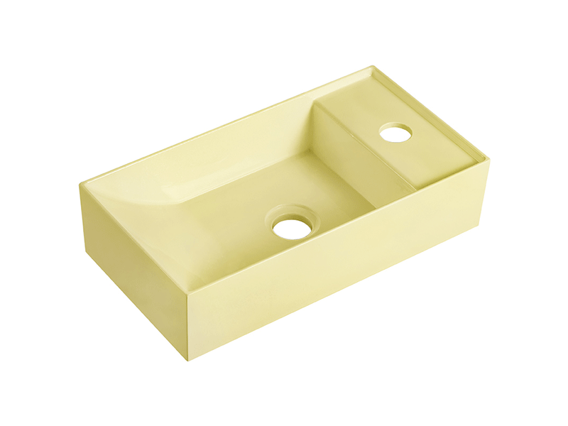 Ins-Style Countertop Basin [Meibainian] Nordic Small-Space Countertop Basin - Compact Square Basin - Multi-Color 4